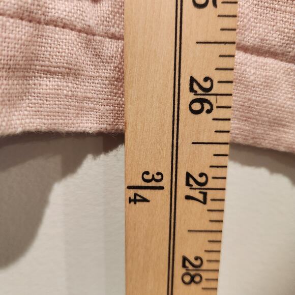 Eileen Fisher Pink 100% Organic Linen Shaw Collar Blazer Size LP Lagenlook Beach - Picture 8 of 11